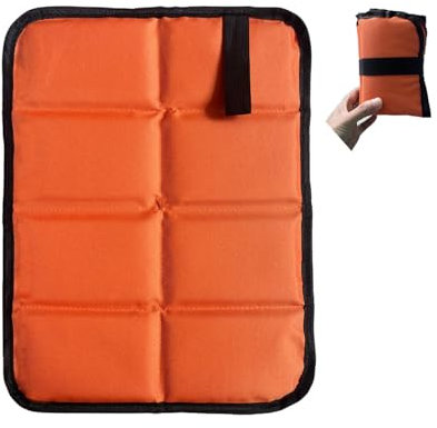 LUHIUMOYA Sitzkissen Outdoor， robust und langlebig, feuchtigkeits- und kältefest, geeignet für Wandern, Camping, Picknick, Sportplätze (orange)