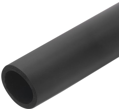 QUARKZMAN Tubo de espuma para soporte de agarre de mango, aislamiento de tuberías, 35mm ID 47mm OD 1m de longitud negro