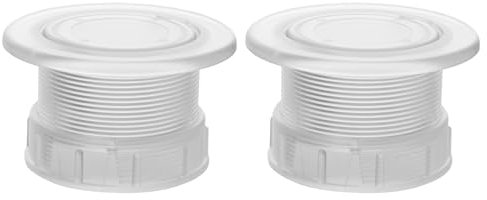 BOXOB 2 Juego Tapones y Tapas Orificios Sombrilla, Inserto Orificio Sombrilla Mesa Patio al Aire Libre de Plástico ABS Transparente Accesorios para Muebles de Patio para Jardín al Aire Libre