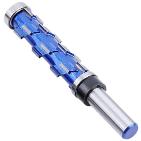 Angoily Fraise Affleurer à Double Roulement Carbure Outil de Coupe Spirale pour Bois Fraise de Routeur Stable et Précise pour Finition de Bords