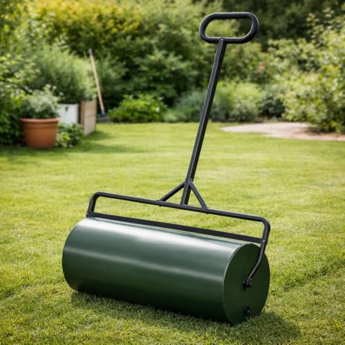 HAGO 24 | Rullo da giardino | Rullo manuale | 90 cm | Acciaio | 63L