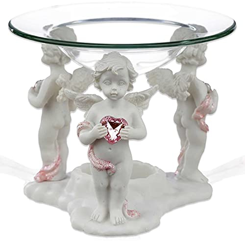 mtb more energy Duftlampe ''Sweet Angels'' - Engel Schutzengel Duftlicht Aromalampe Teelichthalter - Höhe 11 cm - Dekoration Figur Babyengel
