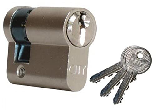 Demi-cylindre City ISEO 30x10mm laiton nickelé - varié V05 KCF001921-520930129V05