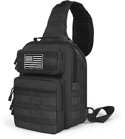 HAOMUK Tactical Sling Bag Backpack Military Rover Shoulder Sling Pack Small EDC Crossbody Chest Bag for Men