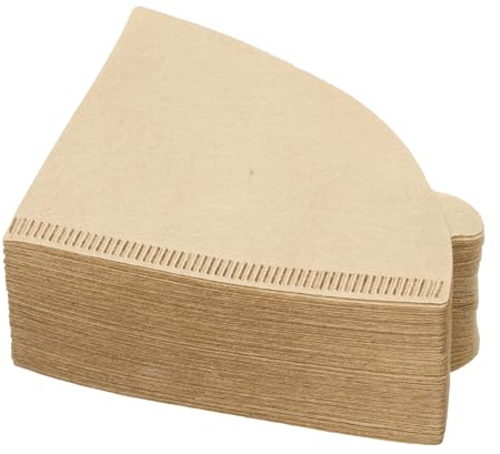 QUARKZMAN 300 Filtros de Café, 100 mm, Desechables, de Papel Cónico Natural para Uso en el Hogar y la Oficina en Cafeteras de Goteo y Vertido