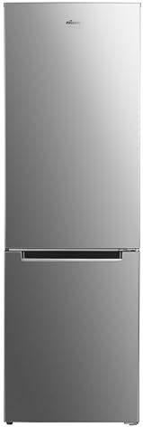 NILSON Frigorífico Combi 2 Puertas Inox NC185600ENFX. Capacidad 293 Litros, No Frost, Multi AirFlow, Puerta Reversible, Bajo Nivel Sonoro, Eficiencia Energética Clase E