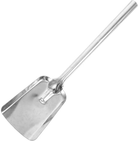 TOPPERFUN Paletta per Cenere in Ghisa Spessa con Manico, Pala per Braciere e Carbone, Strumento Multifunzionale per Pulizia di Riscaldamenti e Caminetti, Uso Domestico e Giardino, Alta