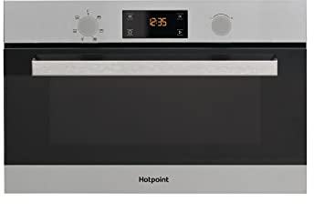 Hotpoint 31L 1000W Built in Microwave with Grill - Stainless Steel