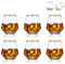 Diamond Whisky Glasses 6er-Set Gekipptes Scotchglas 300 Ml Whiskyglas Moderner Look Für Männer Frauen, Papa, Ehemann, Freunde, Glaswaren Für Bourbon/Rum/Bar Tumbler