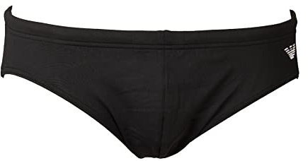 Emporio Armani Swimwear Brief Embroidery Logo, Slip Da Bagno Uomo, Nero (Black), 50