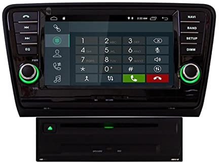 SFUO WiFi GPS Navigation 2 Stéréo Multimédia De Radio De Voiture DIN Dsp CARPLAY Android 11 Voiture DVD Le Joueur Convient À Skoda Octavia 2013 2014 2014