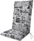 Doppler / Hochlehner Spot/Gartenstuhlauflage/Hochlehner/Schwarz Print/ca. 119 x 48 x 5 cm