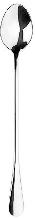 Tala Performance Stainless Steel Latte Spoons, Rust and Stain Resistant, Non-Slip Grip with Extra Long Handles, Dishwasher Safe with a Mirror Polish Finish