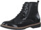 s.Oliver Damen Schnürstiefel ohne Absatz mit Reißverschluss Elegant, Schwarz (Black Comb.), 41 EU