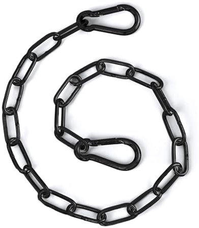 Gate Chain Lock, 20 Inch Stainless Steel Gate Link Chain Lock with Both-Ended Carabiners Chain Link Gate Latches for Outdoor Fences, Pet Cages, Horse Goat Cow Corral Supplies