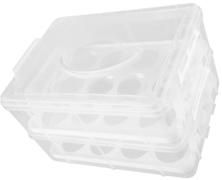 Ciieeo Cake Carrier with Handle Large, Bakery for Cupcakes and Desserts, Portable Dual-layer Design with Sealed Lid, Lightweight Outdoor Party Carrier