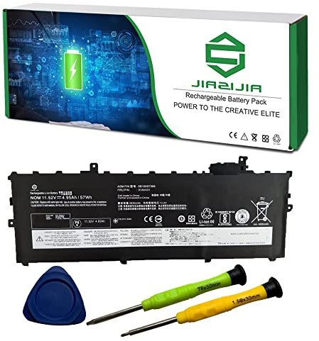 JIAZIJIA 01AV431 Laptop Battery Replacement for Lenovo ThinkPad X1 Carbon 5th Gen 2017 6th Gen 2018 Series SB10K97588 01AV430 SB10K97587 01AV494 SB10K97586 01AV429 SB10K97586 11.52V 57Wh 4950mAh