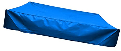 Toyvian Garden Sandpit Cover Square Shape 120x120cm Blue for Children’s Sandbox and Small Bath Outdoor Courtyard Shade Dustproof Protector