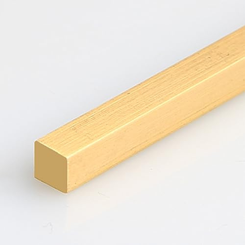 Perfil de transición de latón for suelos - Perfil de 100 cm for cubrir juntas entre baldosas y suelos vinílicos, solución segura y duradera for el hogar(8mmx8mm)