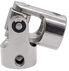 Accouplement à cardan rotatif, Coupleur de Joint Cardan croisé direction avec vis 35x14mm for arbres bateau à moteur 5mm 8mm(6.35mm to 8mm)