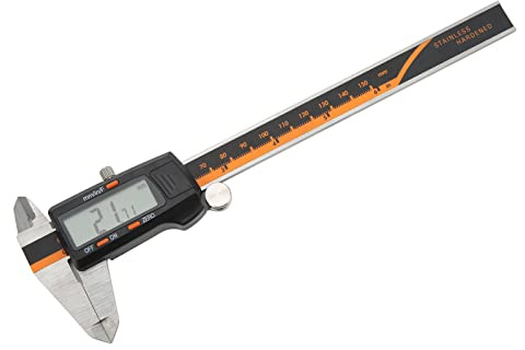 Ycauty Digital Skjutmått Exakt Elektroniskt Mätinstrument för Hemförbättring Rostfritt Stål 0 Till 150 Mm