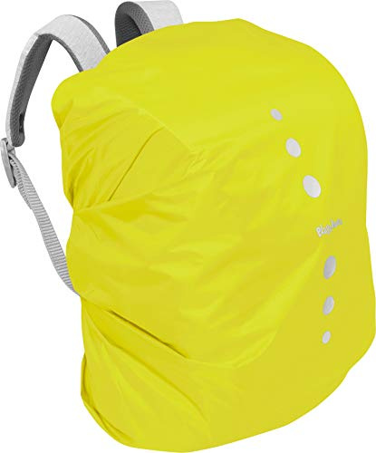 Playshoes Unisex Kinder Regenhülle für Rucksack Regenschutzhülle, Neongelb, S
