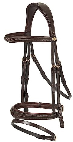 LeMieux Competition Flash Trensenzaum – Havana Extra Full