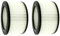 2x Trade-Shop HEPA-Filter/Lamellenfilter/Rundfilter kompatibel mit TecTake GeKo Bituxx Camry Kaminer Sellnet TrendLine Aschesauger