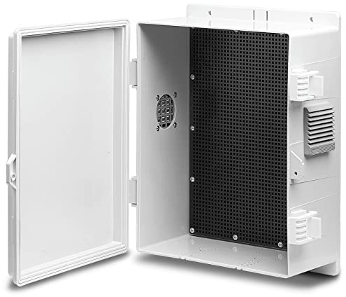 Namunanee Outdoor Electrical Junction Box, ABS Water Resistant Enclosure with Internal Mounting Panel & Hinged Cover, 9.2 H* 7 L* 4.6 W