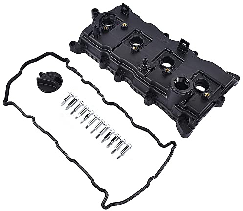 GELUOXI Valve Cover Kit & Gasket & Bolts & Cap Replacement for Nissan Rogue 2008-2012 /Altima (Hybrid) 2007-2013 / Sentra SE-R 2007-2012, L4 2.5L QR25DE Engine 13264-JA00A 13270-JA00A