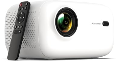 4K Mini Beamer PR550 mit Wifi6 Bluetooth, FHD 1080P 18000 Lumen Projektor Heimkino, Elektrischer Fokus & Auto Vertikaler Keystone, Kompatibel mit Fire Stick, Laptop