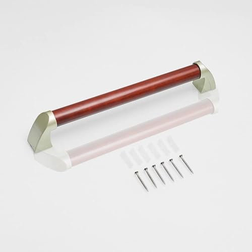 Poignée de Barre d'appui pour Salle de Bain, Barres d'appui en Bois pour Toilettes handicapées et âgées, imperméable et antidérapante pour escaliers extérieurs, séquoia, 44 cm