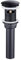 Tapones de acero inoxidable for lavabo, color negro mate, con doble sistema clic-clac, desagüe for lavabo de tocador (con rebosadero C)(With Overflow a)