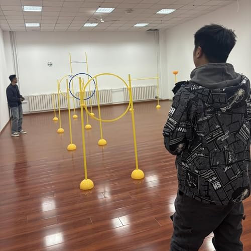 Pista de ObstáCulos para Drones Carrera de Obstáculos para Drones Cuadricópteros de Carreras Profesionales, Kit de Práctica para Evitar Obstáculos con Drones FPV para Exteriores e Interiores, Aros de