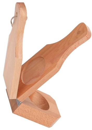 TOVINANNA Pressa per Platani in Legno Manuale Pieghevole, Schiacciapatate Manuale per Banane e Tostones, Utensile da Cucina per Snack e Preparazione di Tortillas
