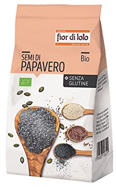 Fior di Loto Semi di Papavero biologico - Semi oleosi Naturali Senza Glutine - Ricchi di Fibre e Proteine ​​- 150 g