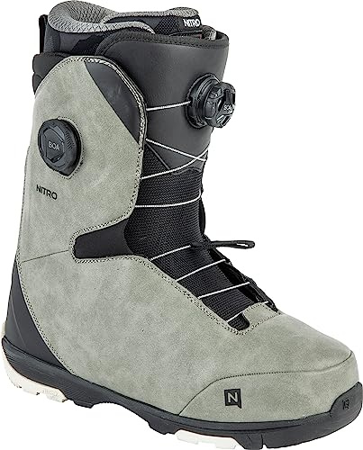 Nitro Herren Club BOA Dual All Mountain Freeride Freestyle Schnellschnürsystem Boot Snowboardboot, Grey-Black, MP 27.0 // EU 41 1/3 // US 9