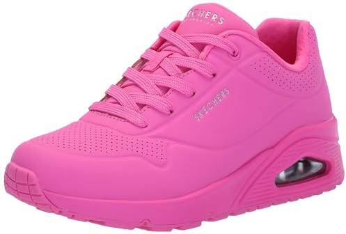 Skechers Damen UNO-Stand On Air Sneaker, Knallpink (Hot Pink), 38 EU