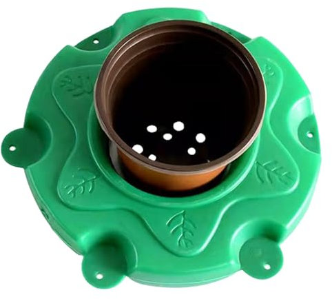 Panier Plante Aquatique Bassin Jardinière Flottante Ronde pour Étang, Paniers D'étang en PEHD Conteneurs, Respectueux de la Nature Pot de Plante Flottant, Île Végétale Aquaponique, Pots de Pépinière à