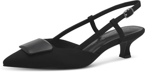 MARCO TOZZI Damen Slingpumps Spitz Elegant, Schwarz (Black), 39 EU