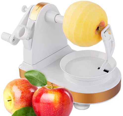 Pelador de naranjas con manivela, pelador de manivela para la cocina - Pelador de mano, descorazonador de cocina, pelador de patatas multifunción, pelador de patatas con manivela manual, pelador de