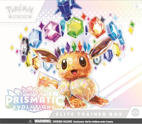 Pokémon-Sammelkartenspiel: Scharlachrot und Violett, Prismatic Evolutions Elite Trainer-Box, Mehrfarbig (The Company International 100-10013: C: EN : 45)