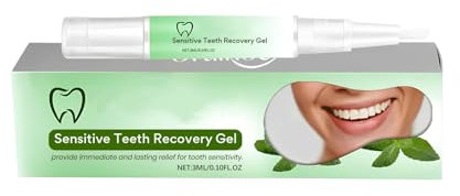 Sensitive Tooth Gel Frischer Atem und Blutungskontrolle Pflege Zahnpasta für empfindliche Zähne (3ml) GwL24 (Green, 1.2x12.5CM)