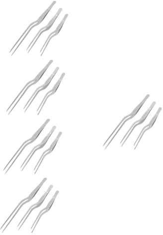 Cabilock 5 Ensembles Pincettes En Acier Inoxydable Pinces Hommes Pincettes Pour La Nourriture Cusine Pince À Épiler Clip De Cuisine Pincettes De Cuisine Silver 3 Pièces * 5