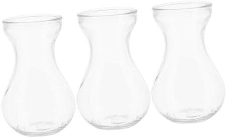 Holibanna Vaso Trasparente Fiori Piccolo Moderno Per Arredamento Casa Rustico Vaso Decorativo Per Stanza Centrotavola Floreale