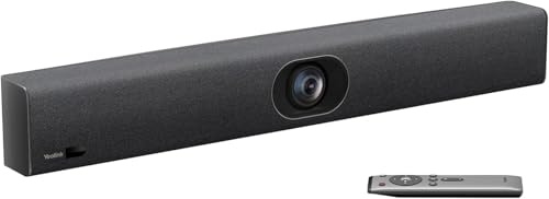 Yealink UVC40 E2 USB Conference Room Camera System Ultra-HD 4K Video Conference Camera 120 Wide-Angle Lens Built-in 8 Microphone Arrays Auto Framing Speaker Tracking and Smart Area Exposure Webcam