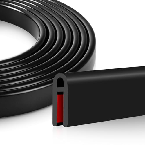 Joint Caoutchouc Silicone Adhésif en Forme de U,Bande Protectrice de Bord avec Effet Amorti pour Tôle, Joint d'Étanchéité Flexible Anti-Choc， Verre, Meubles et Plans de Travail