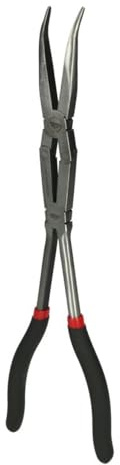 KS Tools 500.7163 Doppelgelenk-Flachrundzange, 45° gebogen, XL