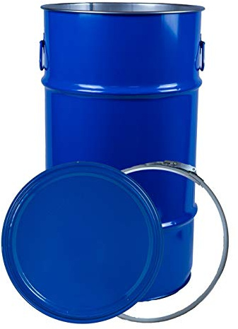 Hemeyer Blechtonne 60 Liter blau Dekotonne Dekofass Mülltonne Universaltonne Universalfass NEU