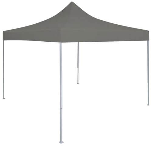 PURADAY Carpa pleglable Pop-Up Gris Antracita 3x3 m Carpas para Exteriores Carpa Camping Carpas Plegables Jardin Carpas para Fiestas Carpa Impermeable para Diversas Actividades Al Aire Libre